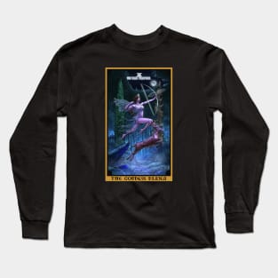 The Goddess Diana The High Priestess Tarot Card Long Sleeve T-Shirt